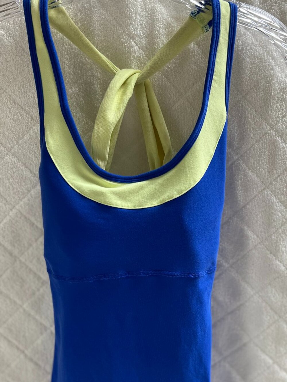 Lucy Blue Racerback Tank w/ Built-In Bra